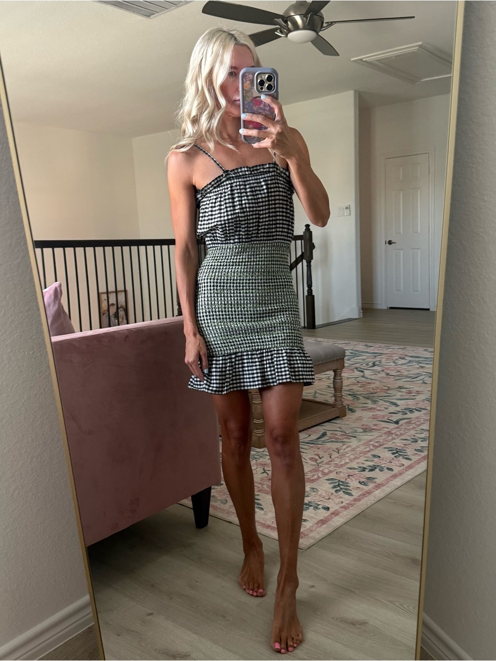 Urban Outfitters plaid/gingham dress size xs